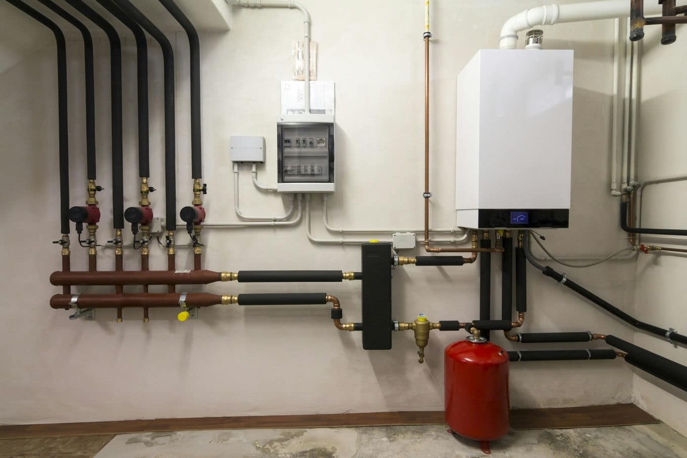 instalacja gazowa i kocioł gazowy w domowej kotłowni
